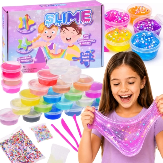 Set za izradu slajma (slime) – 24 boje i dodaci