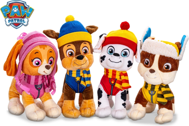 Plišana igračka Patrolne šape zimsko izdanje 27 cm