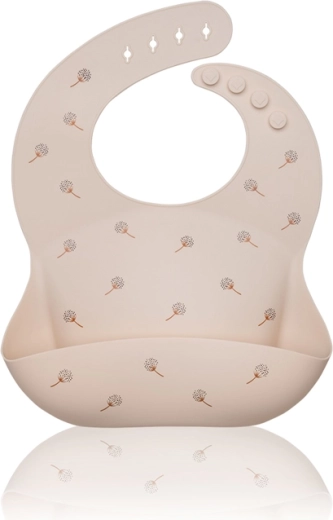 Petite&Mars silicone bib Sam Beige Dandelion