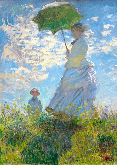 Puzzle Claude Monet: Žena sa suncobranom 1000 dijelova