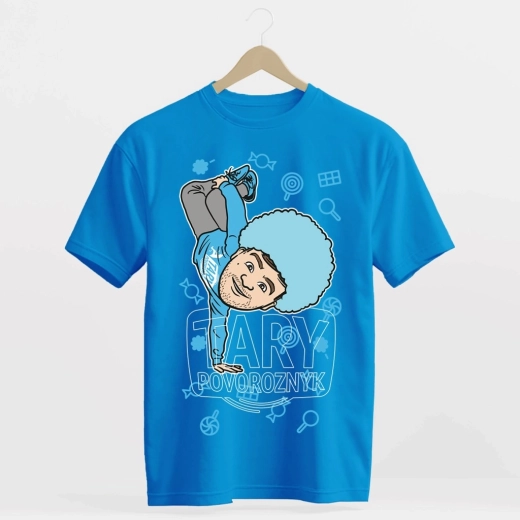 Tary Povoroznyk kids' T-shirt cotton candy blue