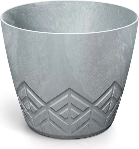Plastična tegla s betonskim efektom 13,8 cm