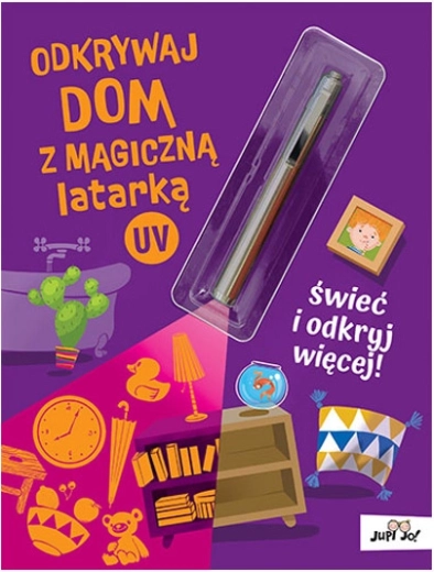 Magic Book with a UV Flashlight: Explore the House