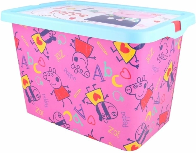 Kutija za pohranu s poklopcem na kopču Peppa Pig