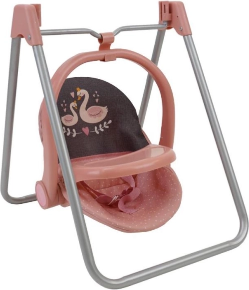 Set za lutke 3 u 1 Labud – hranilica, njihalica i autosjedalica