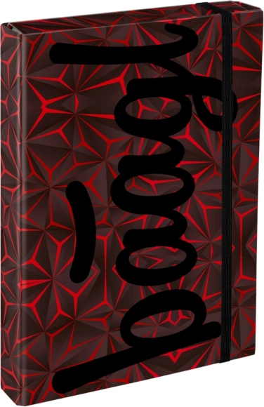 Baagl Jumbo A4 fascikle za školske bilježnice Red Polygon