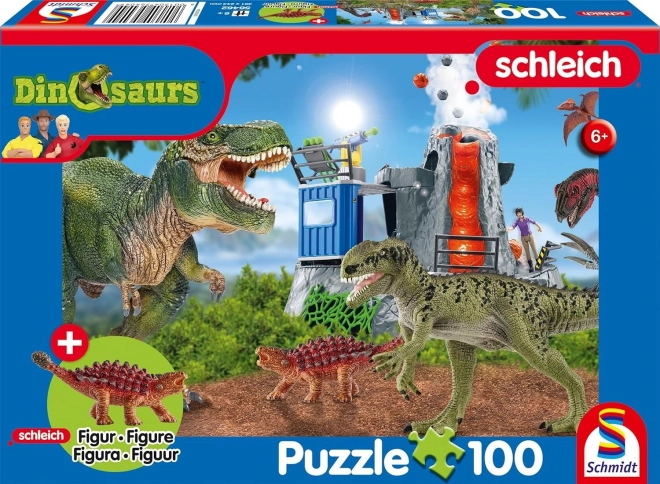 Puzzle SCHMIDT Schleich dinosauri iz prapovijesti 100 dijelova s figuricom