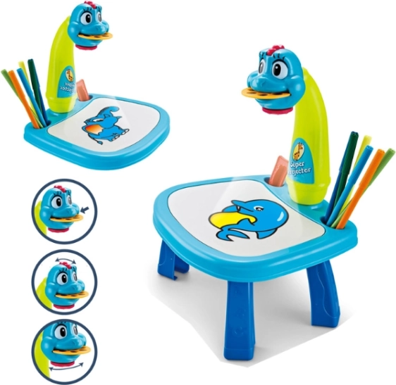 Multifunkcionalni dječji projektor za crtanje – plavi dinosaurus