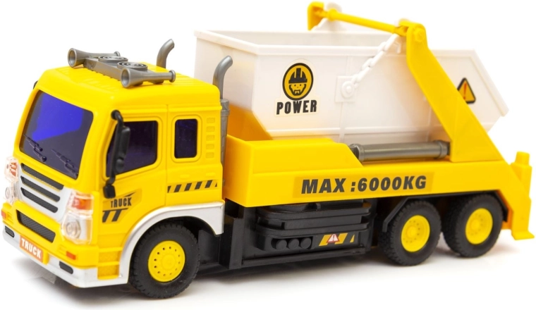 Remote-controlled construction vehicle with lights - 1 piece