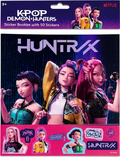 Album sa naljepnicama KPop Demon Hunters Huntrix (50 naljepnica)