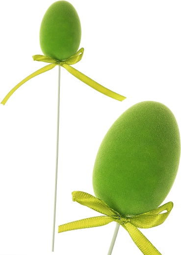 Uskršnje jaje na štapu s imitacijom mahovine 4 × 25 cm