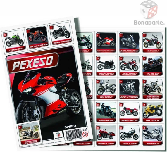 Bonaparte pexeso moto speed – motorki (fotografije) - 1 komad
