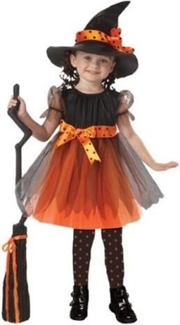 Children's Witch Costume with Hat M