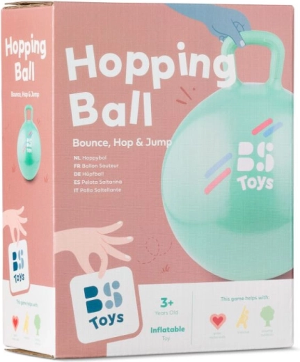 Skakaća lopta s ručkom – zelena, promjer 45 cm