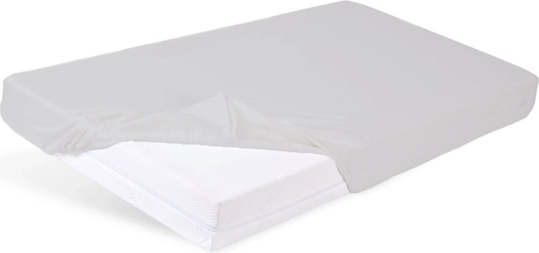 Babymatex vodootporna rastezljiva bambusova plahta 60 × 120 cm svijetlosiva