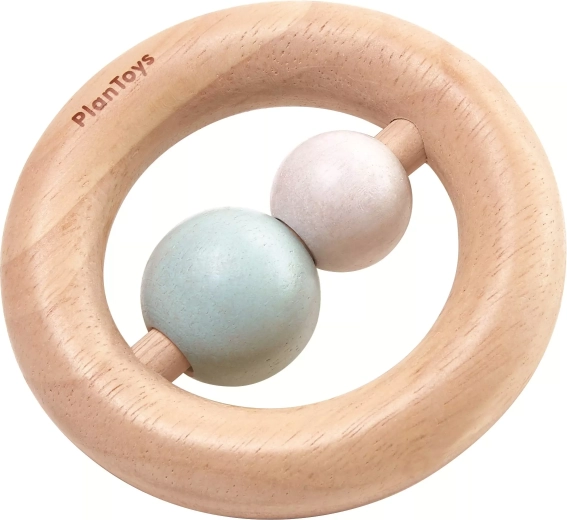 PlanToys wooden ring rattle