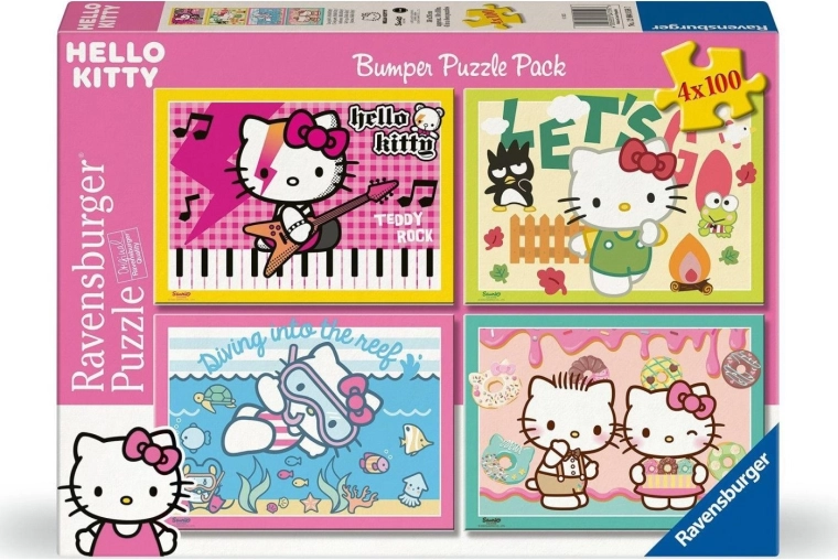 Ravensburger puzzle Hello Kitty 4×100 dijelova