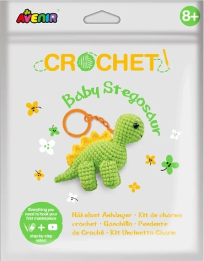 Napravi svoj heklani privjesak – mali stegosaur
