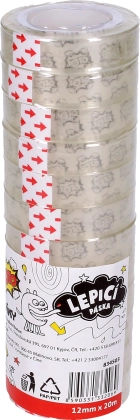 Prozirna ljepljiva traka 12 mm x 20 m, 12 kom