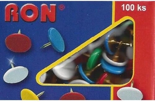 Pribadače s obojenom glavicom 10 mm, 100 kom