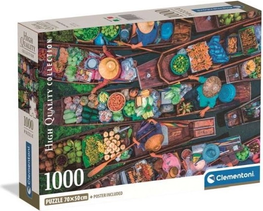 Clementoni Thai Floating Market Puzzle, 1000 Pieces
