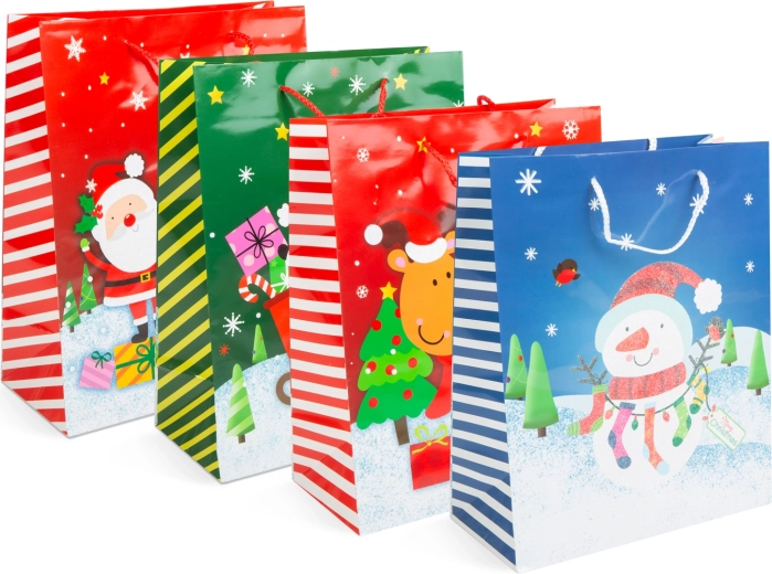 Christmas gift bag for a bottle - 1 piece