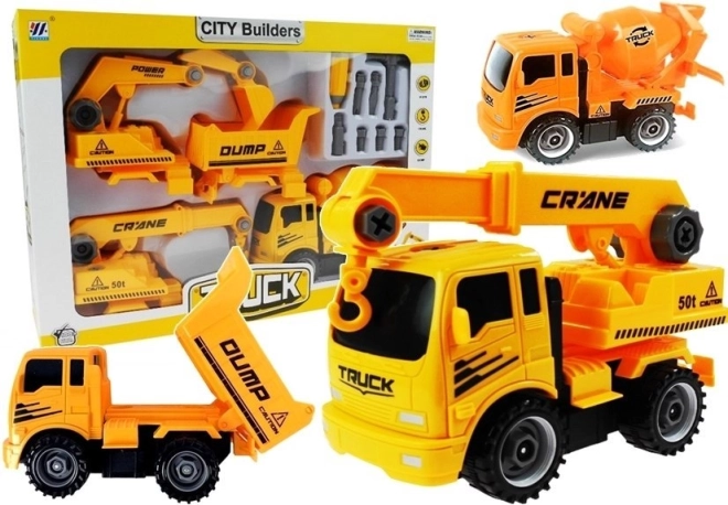 Set rastavljivih građevinskih vozila