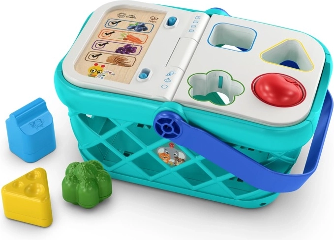 Baby Einstein Magic Touch košarica za kupnju i slagalica oblika