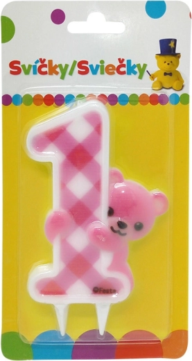 Svijeća Medvjedić Jumbo za djevojčice
