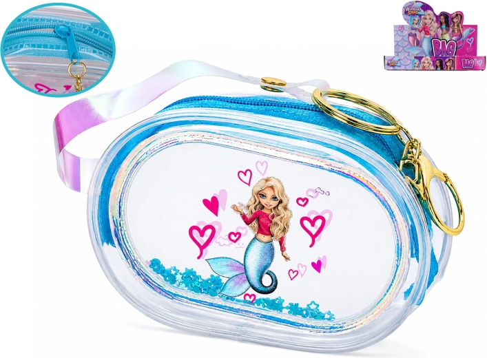 Holografski dječji novčanik Mermaid Stars 8,5 cm
