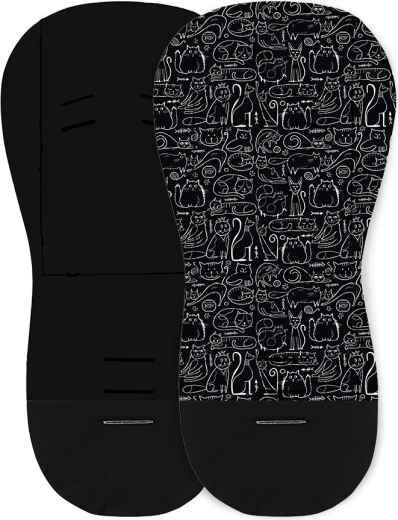 Petite&Mars uložak za kolica Foamy black cats
