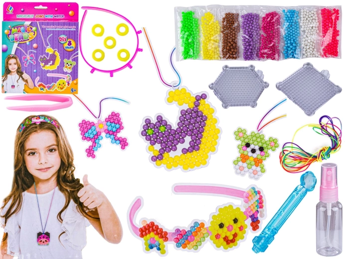 Vodene perlice – set za izradu nakita, 8 boja
