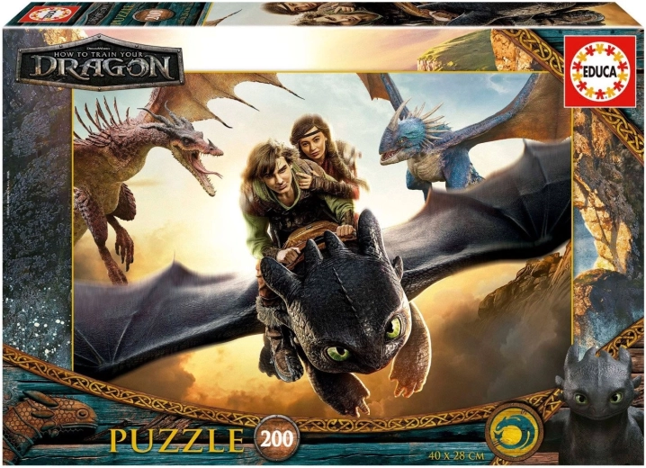 Educa puzzle Kako izdresirati zmaja 200 dijelova
