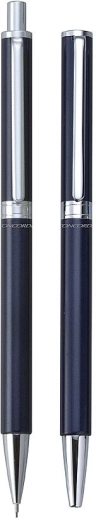 Gift set of ballpoint pen and mechanical pencil CONCORDE Waltz, blue body