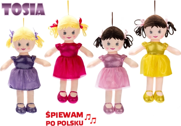 Govorena platnena lutka Tosia 32 cm