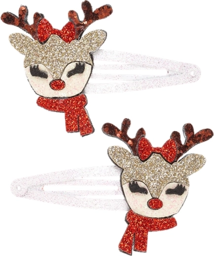 Souza! Jingla hair clips with a Christmas motif, 2 pcs