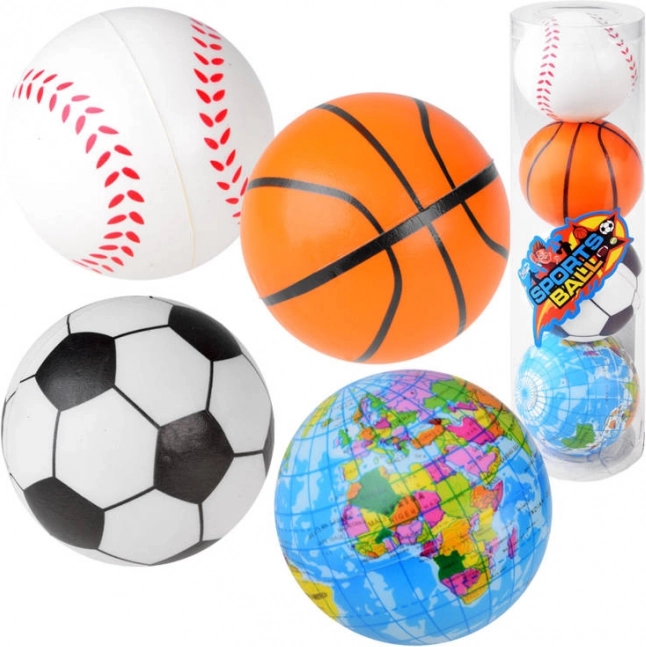 Foam mini balls for kids – set of 4 pcs