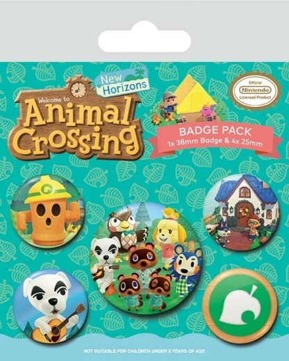 Set bedževa Animal Crossing