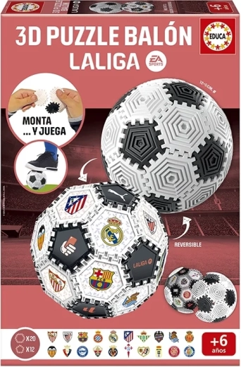 Educa 3D puzzle Build&Play nogometna lopta La Liga 32 dijela