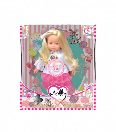 Lutka Bambolina Molly s 3 pjesmama, 40 cm