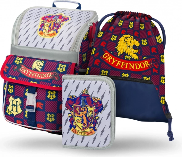 Školski set 3 u 1 BAAGL zippy Harry Potter Gryffindor – aktovka, pernica i vrećica