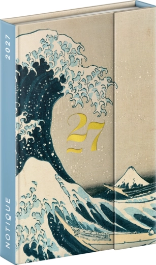 Notique tjedni magnetski planer Katsushika Hokusai 2027 11 × 16 cm