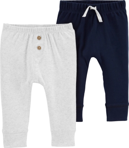 Carter’s boys’ sweatpants, gray and navy, 2 pcs, size S (56)