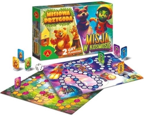 Bear Adventure – Bears in Space: a set of two simple board games