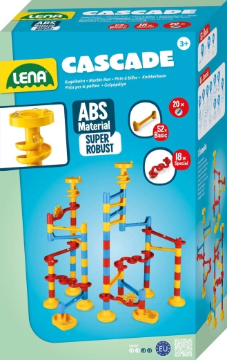 KIGA Cascade Marble Run, 64 Pieces