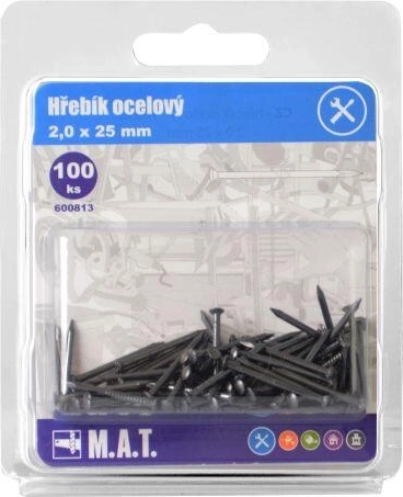 Čelični čavli 25 × 2,0 mm (100 kom)