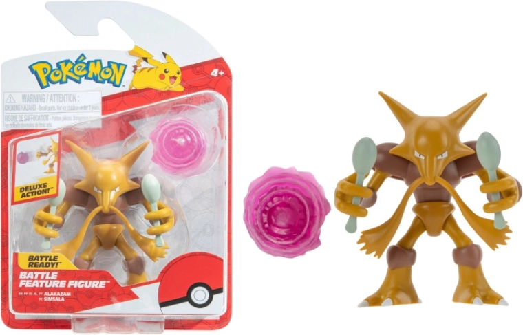 Pokémon Alakazam – pokretna figurica Battle Feature 11 cm (Jazwares)