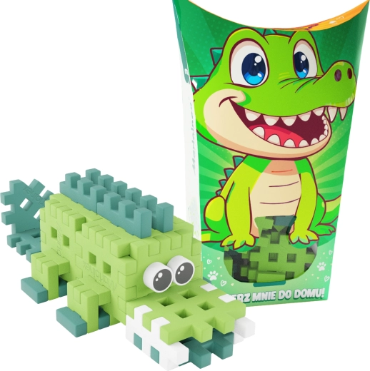 Konstrukcijska igra Mini Waffle Pocket Pets – krokodil