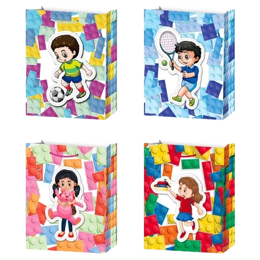Poklon-vrećica S sa sportskim motivom