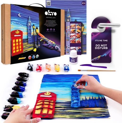 OKTO likovni set za slikanje masom London city 30 × 40 cm